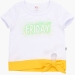 Футболка для девочек Mini Maxi, модель 2719, цвет белый/желтый