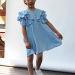 Платье для девочки вискоза БУШОН ST67, цвет голубой