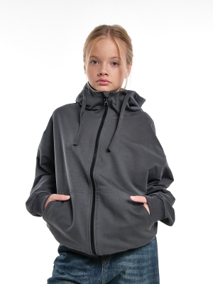 Толстовка для девочек Mini Maxi, модель 7653, цвет графит