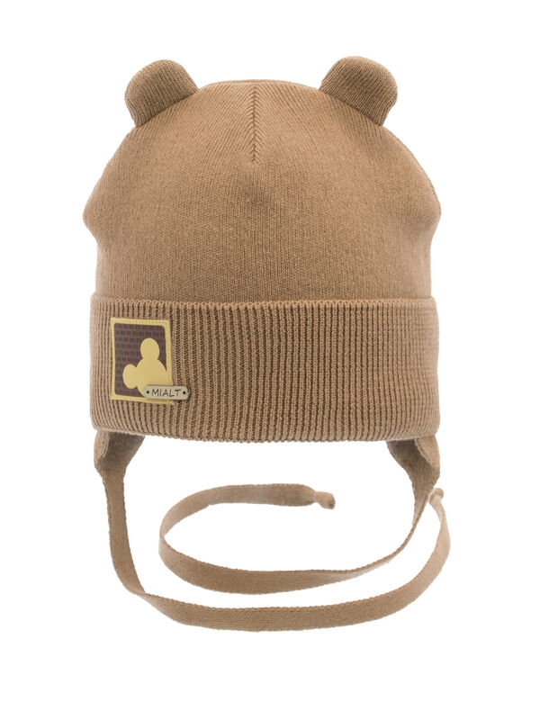 Шапка для мальчика Рафаэль, Миалт светло-коричневый, весна-осень - Шапки весна-осень