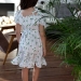 Платье для девочки вискоза БУШОН ST65, цвет белый/зеленая вишня