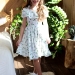 Платье для девочки вискоза БУШОН ST65, цвет белый/зеленая вишня