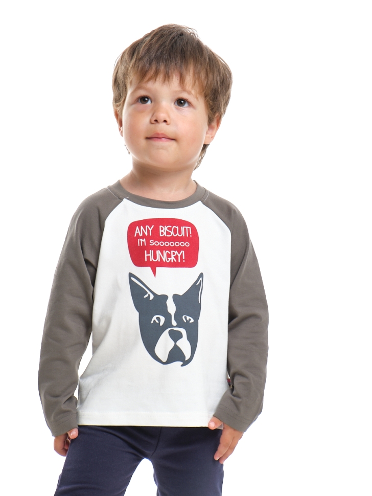 Футболка для мальчиков Mini Maxi, модель 0729, цвет хаки - Лонгсливы / футболки - дл. рукав