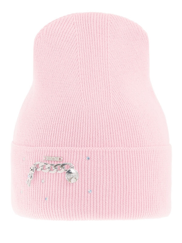 Шапка для девочки Children style, Миалт бледно-розовый, весна-осень - Для девочек весна-осень