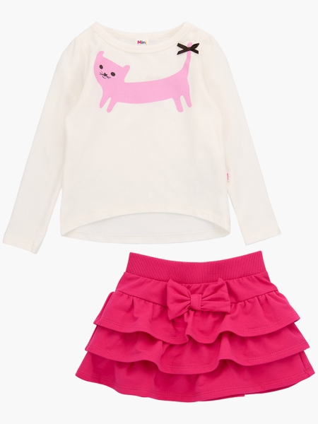 Комплект одежды для девочек Mini Maxi, модель 0425/0426, цвет розовый/малиновый - Комплекты летние