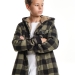 Толстовка для мальчиков Mini Maxi, модель 8028, цвет хаки/клетка