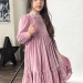 Платье для девочки школьное БУШОН ST63, цвет пудровый