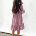 Платье для девочки школьное БУШОН ST63, цвет пудровый