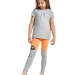 Футболка для девочек Mini Maxi, модель 2047, цвет серый/меланж