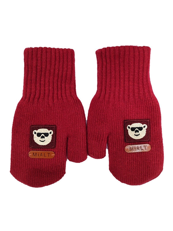 Варежки для мальчика Живчик, Миалт винный, зима - Варежки