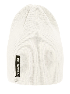 Шапка для девочки Шарлотка, Миалт белый, весна-осень