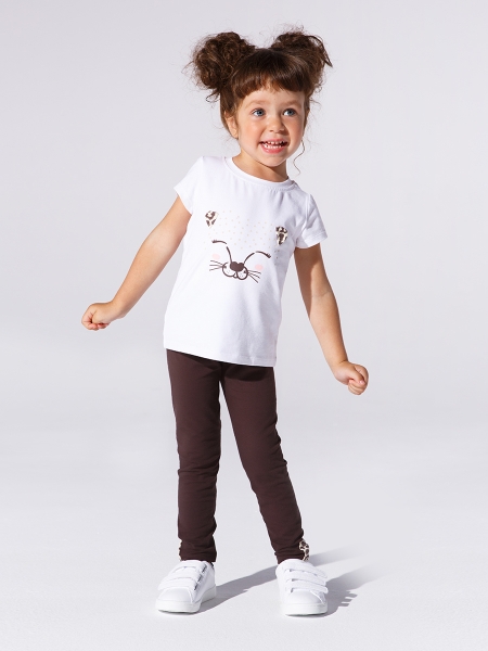 Комплект одежды для девочек Mini Maxi, модель 4019/4020, цвет белый - Комплекты летние