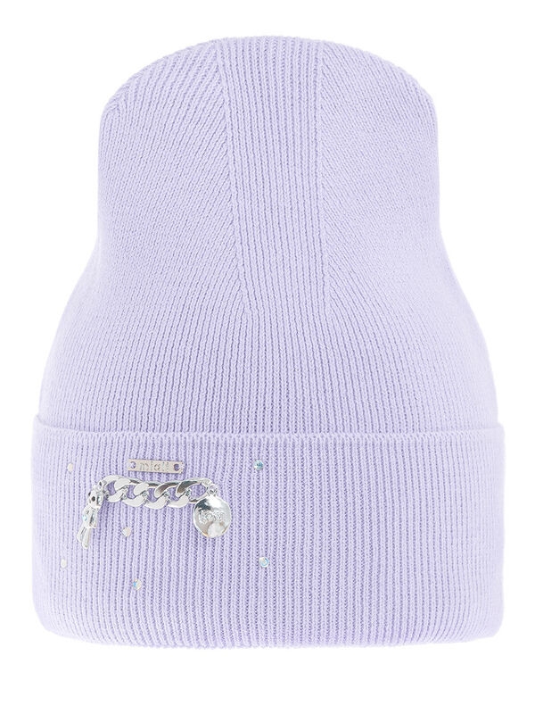 Шапка для девочки Children style, Миалт бледно-сиреневый, весна-осень - Для девочек весна-осень