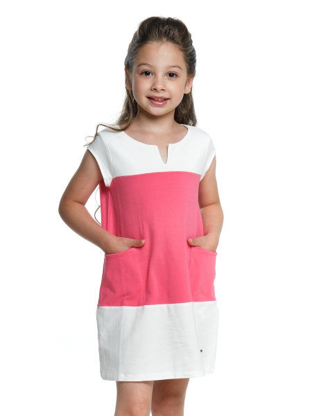 Платье для девочек Mini Maxi, модель 2995, цвет коралловый - Платья для девочек с коротким рукавом