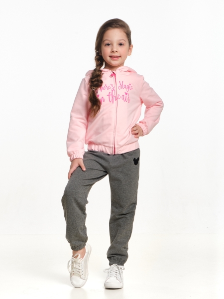 Спортивный костюм для девочек Mini Maxi, модель 3648, цвет розовый/графит - Костюмы спортивные