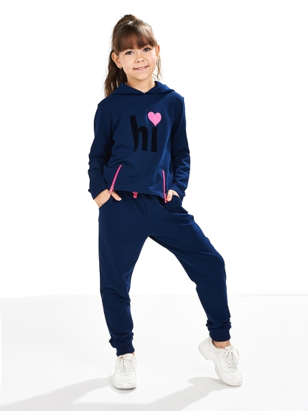 Спортивный костюм для девочек Mini Maxi, модель 3679, цвет синий - Костюмы спортивные