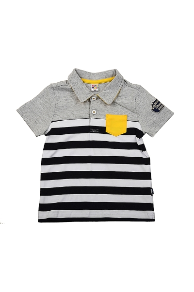 Поло для мальчиков Mini Maxi, модель 1778, цвет серый - Поло / футболки короткий рукав