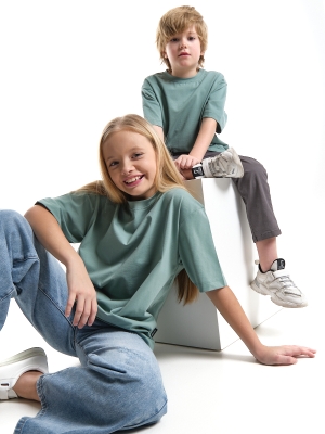 Футболка для девочек Mini Maxi, модель 7627, цвет фисташковый