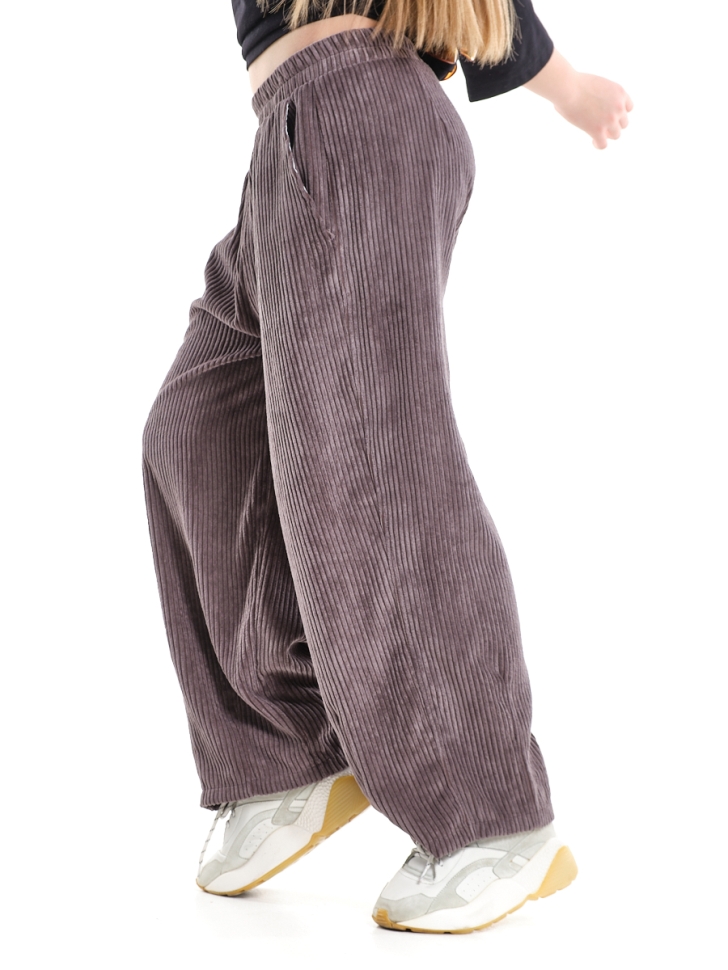 Брюки для девочек Mini Maxi, модель 8080, цвет коричневый - Брюки вельветовые