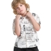 Рубашка для мальчиков Mini Maxi, модель 3358765, цвет белый/черный