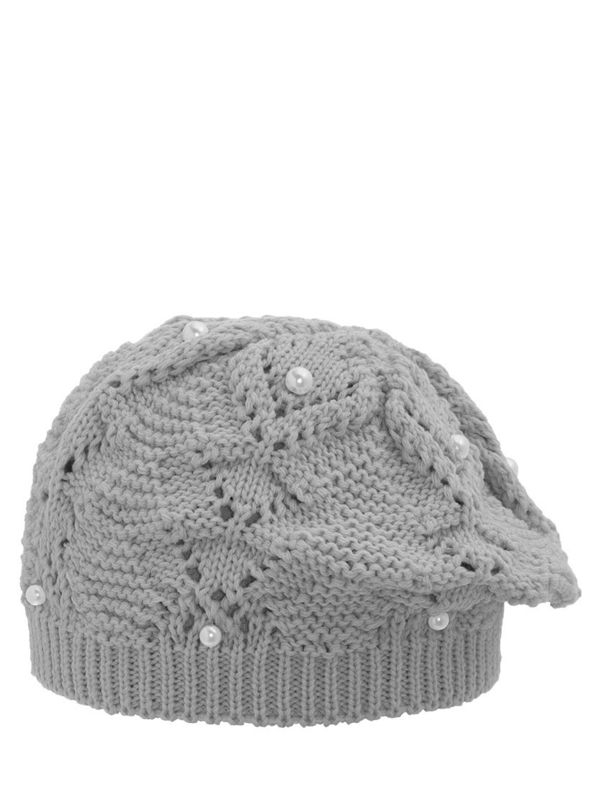 Берет для девочки Настюша берет, Миалт серый - Береты для девочек