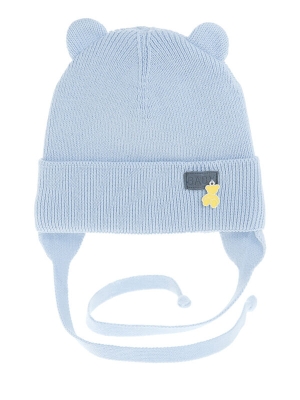 Шапка для мальчика Тео, Миалт бледно-голубой, весна-осень