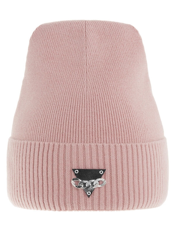 Шапка для девочки Ламия, Миалт пудровый, зима - Зимние шапки для девочек