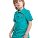 Поло для мальчиков Mini Maxi, модель 7882, цвет бирюзовый