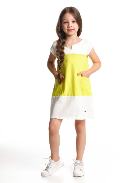 Платье для девочек Mini Maxi, модель 2995, цвет неон - Платья для девочек с коротким рукавом