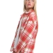 Рубашка для девочек Mini Maxi, модель 7998, цвет красный/клетка