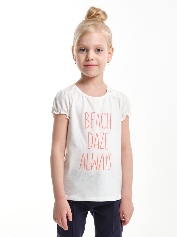 Футболка для девочек Mini Maxi, модель 3226, цвет белый - Футболки для девочек