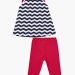 Комплект одежды для девочек Mini Maxi, модель 0806/0807, цвет синий