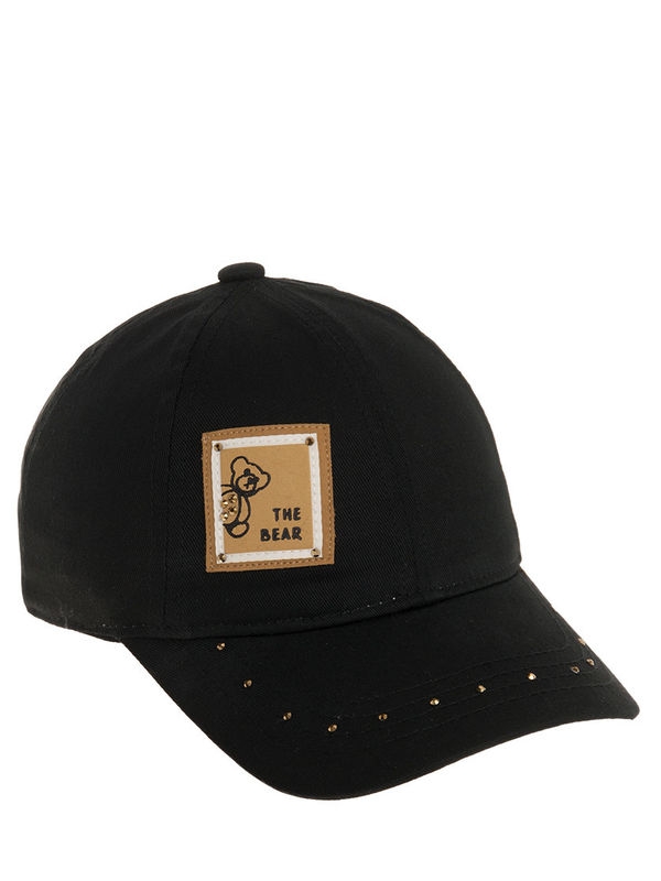 Бейсболка для девочки Экзотика-2 бейсболка, Миалт черный, лето - Бейсболки и кепки