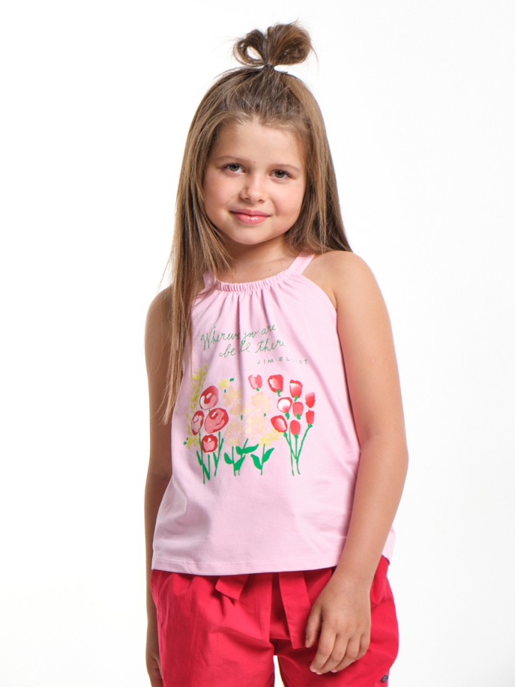 Футболка для девочек Mini Maxi, модель 1920, цвет розовый - Футболки для девочек