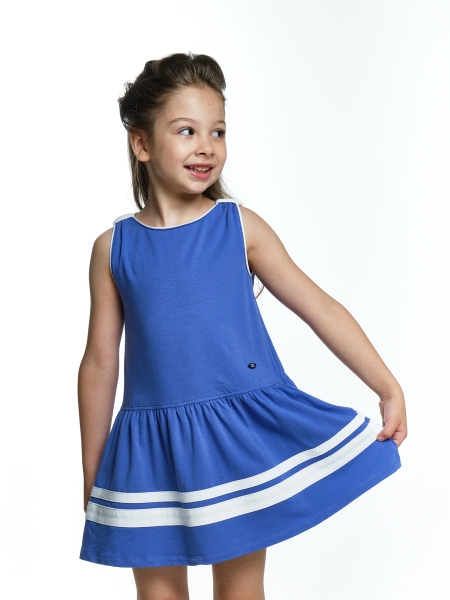 Платье для девочек Mini Maxi, модель 2916, цвет синий - Платья для девочек с коротким рукавом