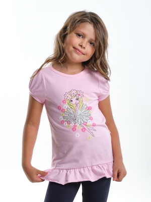 Футболка для девочек Mini Maxi, модель 4094, цвет розовый