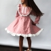 Платье для девочки нарядное БУШОН ST592, цвет розовый сердечки