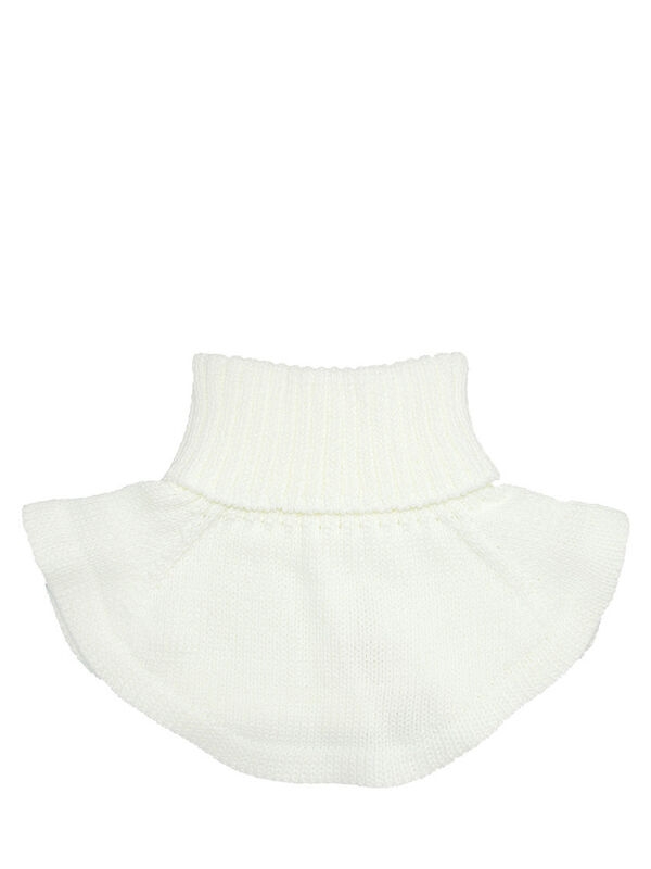 Шарф Манишка Элен, Миалт белый, зима-весна-осень - Манишки детские