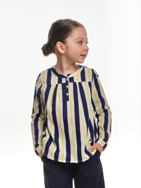 Блузка для девочек Mini Maxi, модель 4786, цвет мультиколор - Блузки с длинным рукавом / текстиль