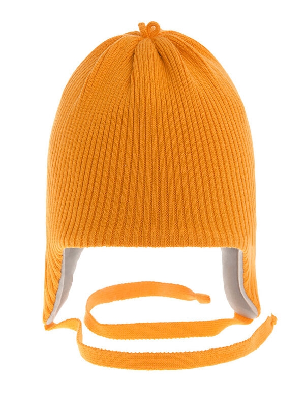 Шапка для мальчика Ленивец, Миалт светло-оранжевый, весна-осень - Шапки весна-осень