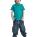 Футболка-поло для мальчиков Mini Maxi, модель 7882, цвет бирюзовый