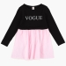 Платье для девочек Mini Maxi, модель 6366, цвет черный/розовый