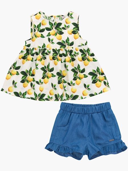 Комплект одежды для девочек Mini Maxi, модель 6429/6430, цвет желтый - Комплекты летние