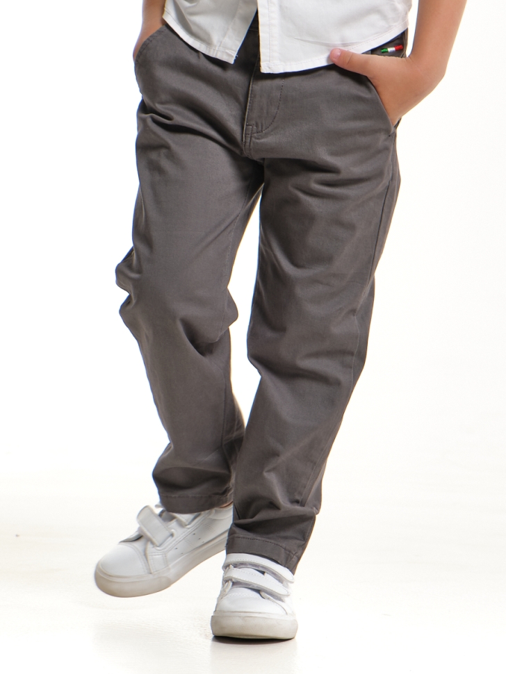 Брюки для мальчиков Mini Maxi, модель 33mm8861, цвет серый - Брюки текстильные
