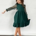 Платье для девочки нарядное БУШОН ST52, цвет изумрудный