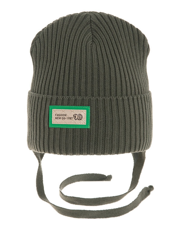 Шапка для мальчика Нептун, Миалт темный-хаки, весна-осень - Шапки весна-осень