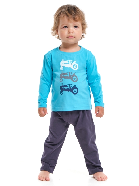 Комплект для мальчиков Mini Maxi, модель 1059, цвет бирюзовый - Пижамы для мальчиков