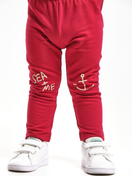 Бриджи для девочек Mini Maxi, модель 2445, цвет бордовый - Легинсы / лосины