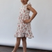 Платье для девочки вискоза БУШОН ST66, цвет молочный/розовый цветы