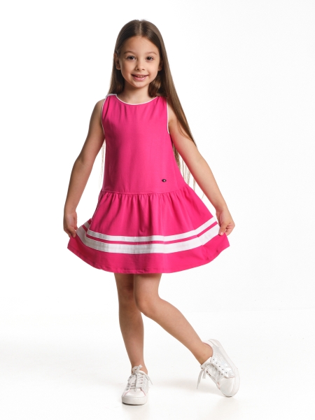 Платье для девочек Mini Maxi, модель 2916, цвет малиновый - Платья для девочек с коротким рукавом